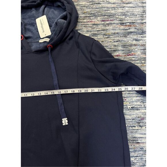 KexinHappiness NWT hoodie navy blue soft inside plus size 3XL - Picture 4 of 7